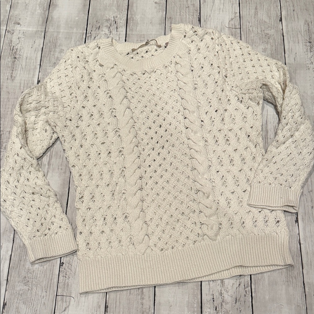 Anthropologie cable knit sweater
